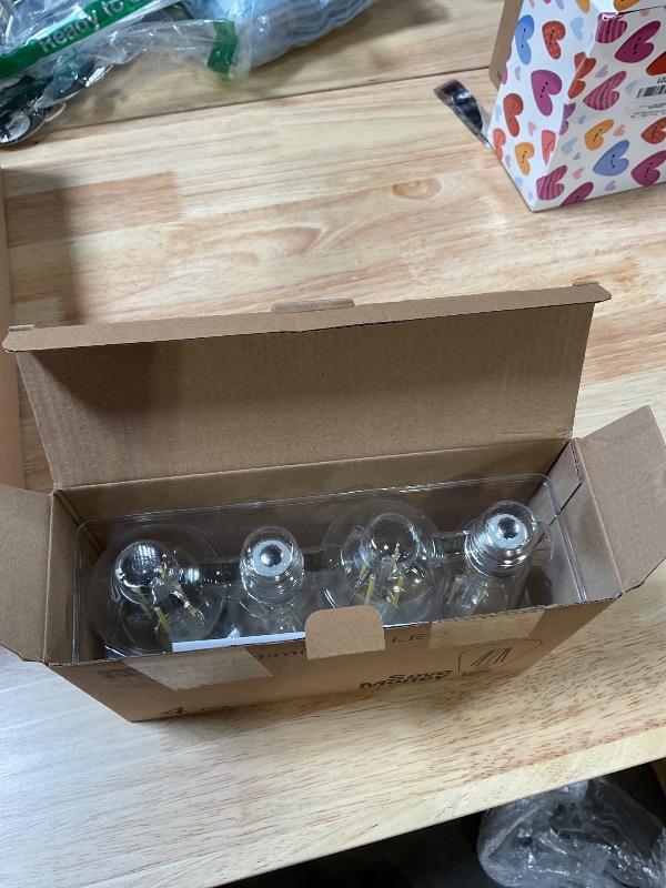 Photo 1 of 4-Pack Vintage E26 LED Edison Bulbs 100W Equivalent 1400LM High Brightness 8W ST58 LED Filament Light Bulbs 5000K Daylight White Medium Base CRI90+ Antique Clear Glass for Home Kitchen, Non-dimmable