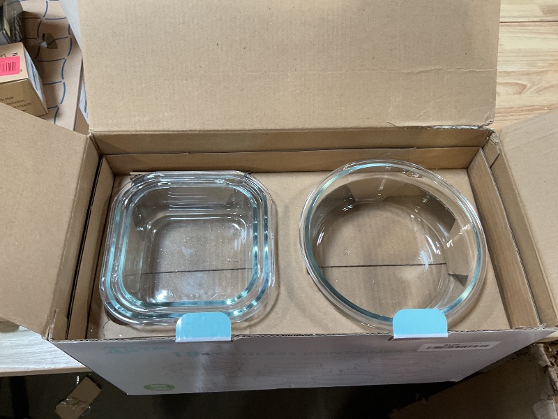 Photo 1 of ***MISSING LIDS*** AILTEC Glass Food Storage Containers with Lids, [18 Piece] Glass Meal Prep Containers, Containers for Food Storage with Lids, BPA Free & Leak Proof (9 Lid & 9 Container)