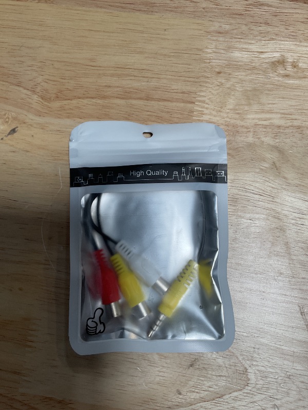 Photo 1 of 3.5MM to 3 RCA Cable ?Video AV Component Adapter Cable Replacement for TCL TV, 3 RCA to AV Input Adapter - 23CM/9in