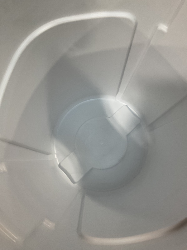 Photo 1 of **DIRT FROM TRANSPORT **Rubbermaid Commercial Products BRUTE Heavy-Duty Round Vented Trash Can Without Lid, 55-Gallon, White, for Landscapers/Construction/Restaurant/Stadium/Back of House/Office/Warehouse/Home