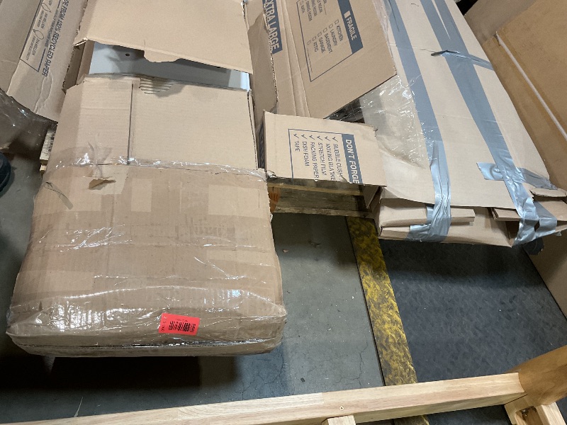 Photo 1 of ** TWO BOXES. SELLING FOR PARKS. MINOR DAMAGE TO CONNECTION PIECE.** White wood parts. Maybe for a bed frame or dresser