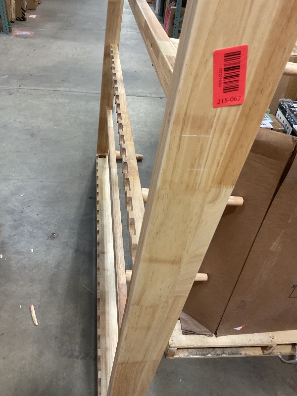 Photo 1 of ** MISSING SIX LEGS. SCRATCHES/DIRT.**86*74 inches wood bed frame. No slats