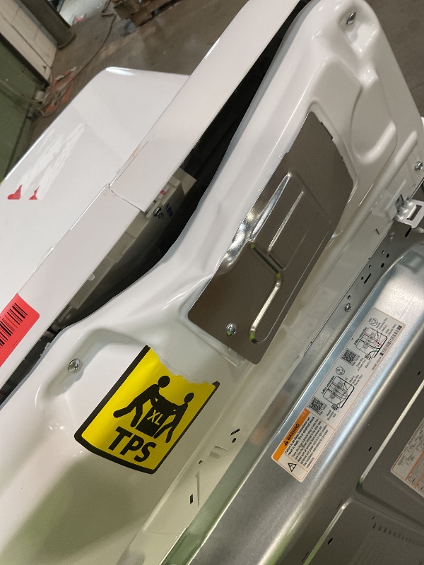Photo 1 of **MISSING POWER CORD. MAJOR DENT. SCRAPES/DIRT**Lg 7.3 cu. ft. ultra-large capacity electric vented dryer