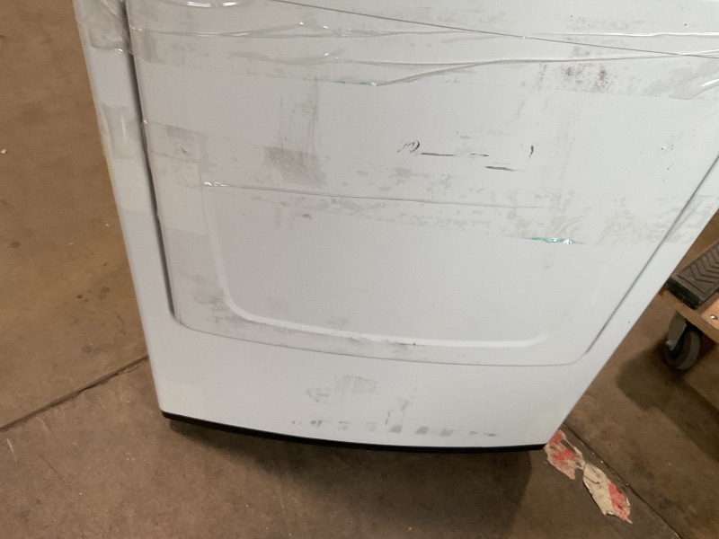 Photo 1 of **MISSING POWER CORD. MAJOR DENT. SCRAPES/DIRT**Lg 7.3 cu. ft. ultra-large capacity electric vented dryer