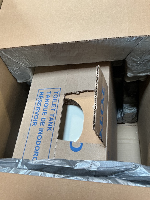 Photo 1 of **PARTIAL SET/ MISSING PIECES*** TOTO Nexus Two-Piece Elongated 1.28 GPF Universal Height Toilet with CEFIONTECT and SS124 SoftClose Seat, WASHLET + Ready, Sedona Beige - MS442124CEFG#12