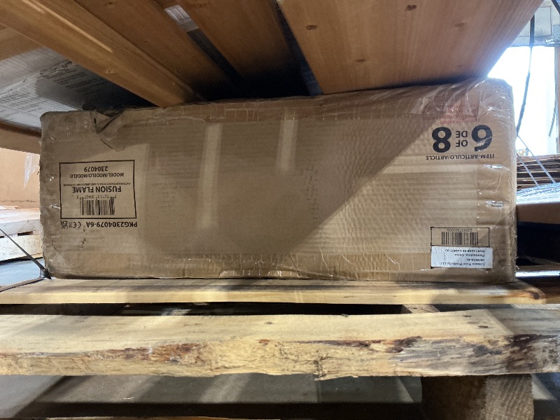 Photo 1 of ***PARTIAL SET/ MISSING MANY PARTS***Backyard Discovery Fusion Flame Galvanized Steel Covered Outdoor Kitchen with 5-Burner Stainless, Grill, Refrigerator, Countertop, Storage, and, Roof for All-Season Outdoor Cooking, electric