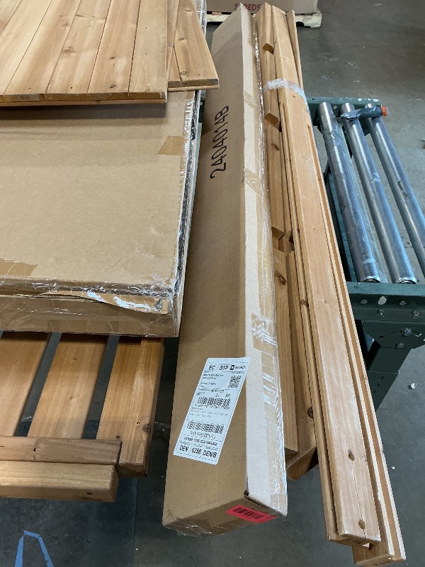 Photo 1 of ***PARTIAL SET/ MISSING MANY PARTS***Backyard Discovery Willow 9' x 6' Cedar Wood and Polycarbonate Walk-in Greenhouse Kit with Exhaust Fan, Windows, Hose Hook-Ups, PowerPort, Staging Shelves for Year-Round Outdoor Gardening