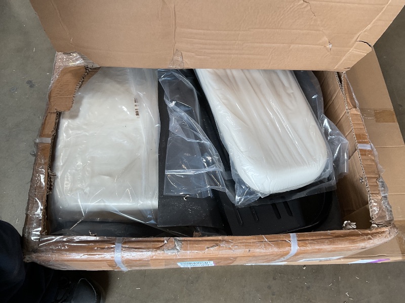 Photo 1 of *** USED/UNKNOWN MISSING PARTS OR HARDWARE***ECOTRIC Back Rear Flip Seat Kit Compatible with 2007-2016 Yamaha Drive G29 Golf Cart Flip Folding Down Powder Coated White