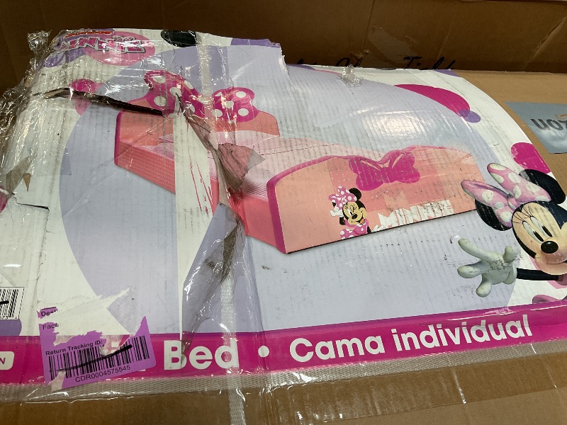 Photo 1 of ***PARTS ONLY***MISSING PIECES***Delta Children Disney Minnie Mouse Upholstered Twin Bed, Pink