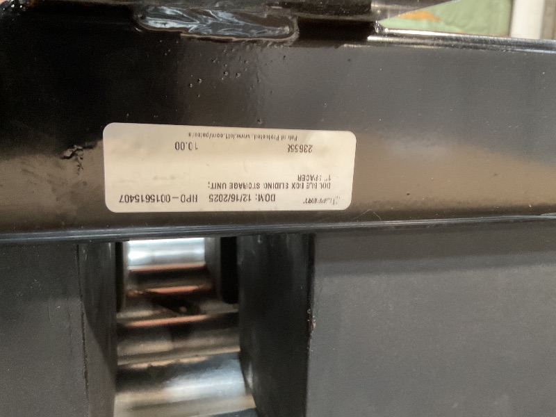 Photo 1 of *** MINOR DAMAGE***Lippert 236558 RV Double Box Under Chassis Storage Unit Black