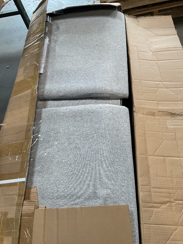 Photo 1 of *** USED/UNKNOWN MISSING PARTS OR HARDWARE***FAVSH 65" Mid Century Modern Loveseat Sofa, Upholstered Linen 3-Seater Couch