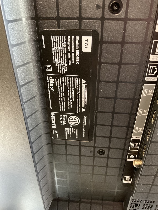 Photo 1 of ***Received an error upon powering up.*** TCL 65 Inch Class QM8K Series | Mini LED QLED 4K HDR | 65QM8K, 2025 Model | 120HZ-144HZ Anti Reflective Wide Angle Screen Smart Google TV Dolby Atmos | Voice Remote Alexa Gaming Streaming Television