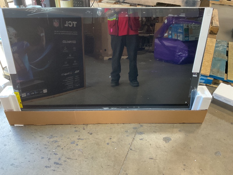 Photo 1 of ***Received an error upon powering up.*** TCL 65 Inch Class QM8K Series | Mini LED QLED 4K HDR | 65QM8K, 2025 Model | 120HZ-144HZ Anti Reflective Wide Angle Screen Smart Google TV Dolby Atmos | Voice Remote Alexa Gaming Streaming Television