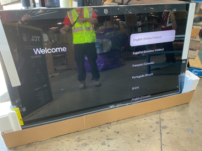 Photo 1 of ***Received an error upon powering up.*** TCL 65 Inch Class QM8K Series | Mini LED QLED 4K HDR | 65QM8K, 2025 Model | 120HZ-144HZ Anti Reflective Wide Angle Screen Smart Google TV Dolby Atmos | Voice Remote Alexa Gaming Streaming Television