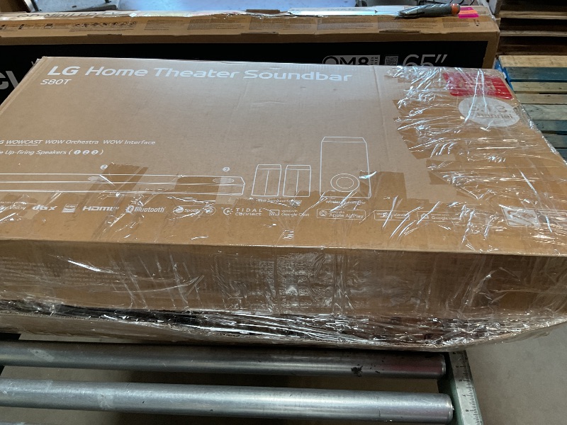 Photo 1 of ***CONNECTION ISSUE***LG S80TR 5.1.3 ch. OLED evo TV Matching Home Theater Soundbar with Rear Surround Speakers and Wireless Subwoofer, Wow Orchestra, Dolby Atmos, WOWCAST Built-in (2024 Model)
