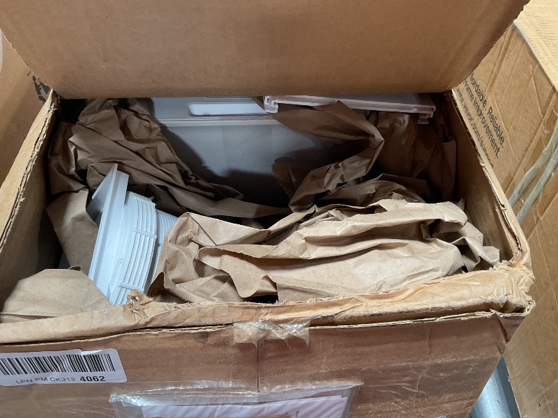 Photo 1 of *** USED/MINOR DAMAGE/UNKNOWN MISSING PARTS OR HARDWARE***Midea 8,500 BTU ASHRAE (5,000 BTU SACC) Portable Air Conditioner, Smart Control, Cools up to 150 Sq. Ft., with Dehumidifier & Fan mode, Easy- to-use Remote Control & Window Installation Kit Include