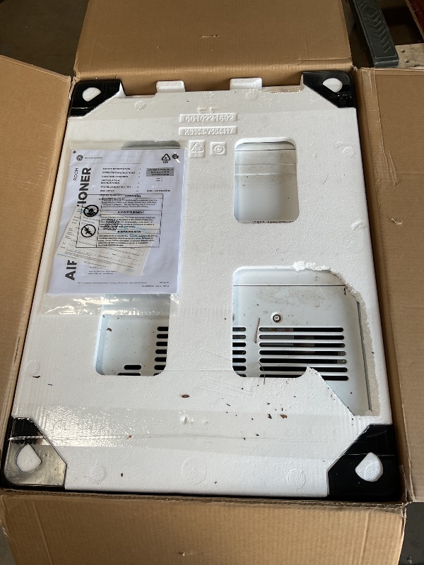 Photo 1 of *** USED/MAJOR DAMAGE/UNKNOWN MISSING PARTS OR HARDWARE ***GE Profile ClearView Inverter Window Air Conditioner Unit, 12,200 BTU, Energy Efficient Cooling up to 550 sq ft., Ultra Quiet, SMART Home Capable, Includes Remote, White