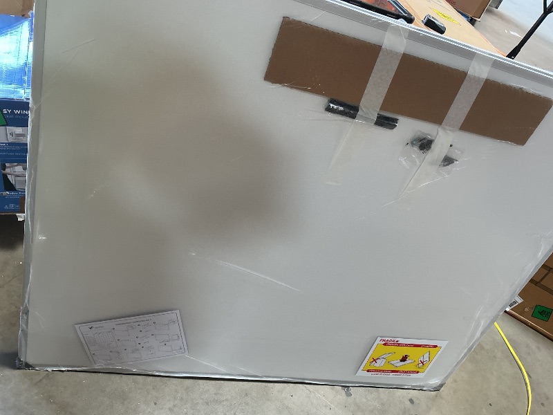 Photo 1 of *** MINOR DAMAGE***VIZ-PRO Large Cork Bulletin Board, 60 X 48 Inches, Wall-Mounted Corkboard with Silver Aluminium Frame for School, Office, and Home 5' X 4'
