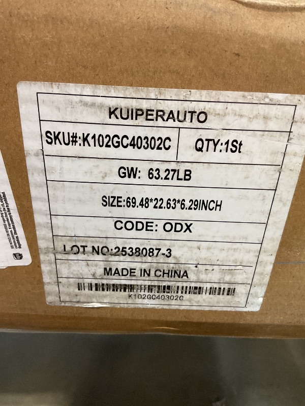 View 3 of *** MISSING ASSEMBLY PIECES** KUIPERAUTO Hard Quad Truck Bed Tonneau Cover Compatible for 2014-2025 Toyota Tundra Fleetside 5.5 FT 66.7 inch On Top Aluminum Bed