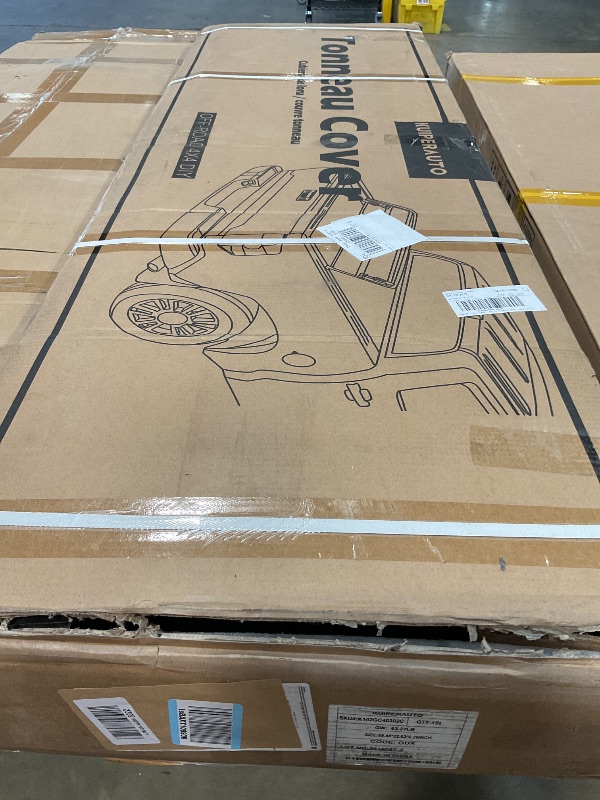 View 2 of *** MISSING ASSEMBLY PIECES** KUIPERAUTO Hard Quad Truck Bed Tonneau Cover Compatible for 2014-2025 Toyota Tundra Fleetside 5.5 FT 66.7 inch On Top Aluminum Bed