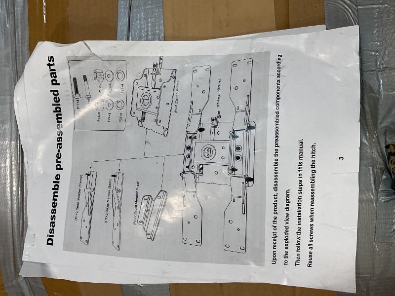 Photo 1 of *** UNKNOWN MISSING PARTS OR HARDWARE***Mepareri Heavy-Duty Gooseneck Hitch Fit for 2023?2026 Ford F250 & F350 and Ford F450 with Factory Installed Bed, 30k lbs GTW for Towing Trailers/Livestock/Boats/Cargo, Hide-Away Ball Design