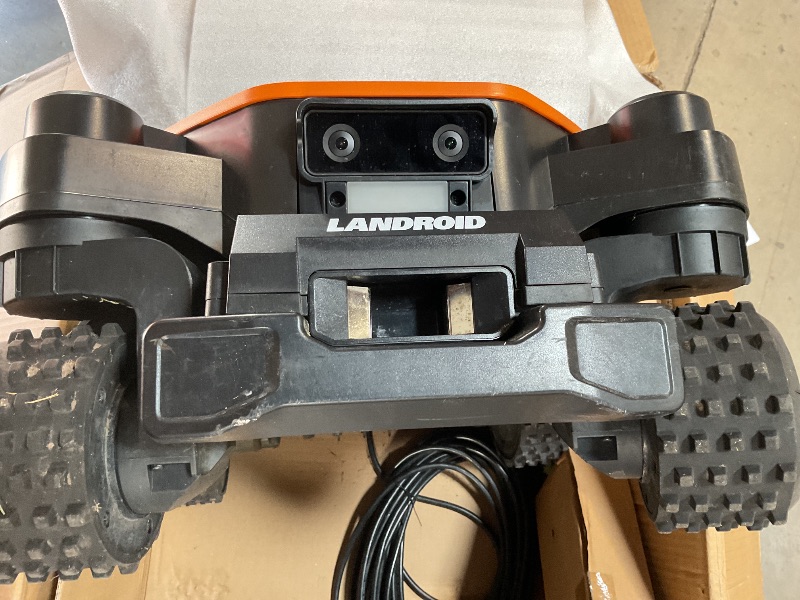 Photo 1 of *** USED/MINOR DAMAGE***Worx Landroid Vision Cloud 4WD Robot Lawn Mower, No Perimeter Wire Robot Mower for 1 Acre, AI Obstacle Avoidance + RTK Cloud Navigation, 84% Slope, Auto Mapping, App Control, Cut-to-Zero, WR344