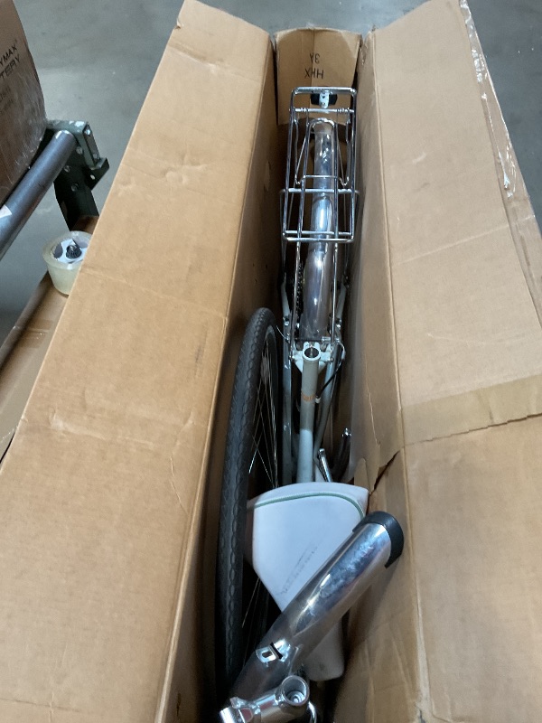 Photo 1 of *** USED/MINOR DAMAGE/UNKNOWN MISSING PARTS OR HARDWARE***Schwinn Wayfarer Hybrid Bike, 700c Mens and Womens Bike, 7-Speed Hybrid Bicycle, Retro Steel Frame, Front and Rear Linear Pull Brakes, Fenders, Cargo Space, Adult Bicycle