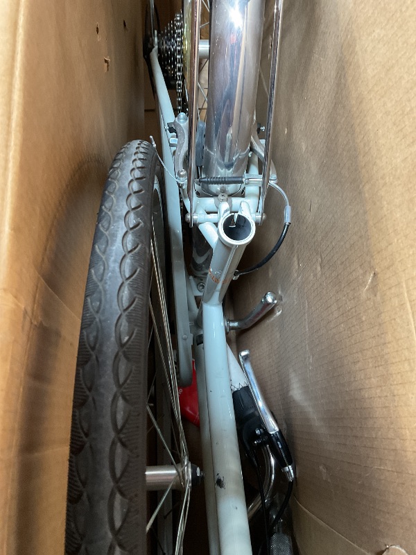 Photo 1 of *** USED/MINOR DAMAGE/UNKNOWN MISSING PARTS OR HARDWARE***Schwinn Wayfarer Hybrid Bike, 700c Mens and Womens Bike, 7-Speed Hybrid Bicycle, Retro Steel Frame, Front and Rear Linear Pull Brakes, Fenders, Cargo Space, Adult Bicycle