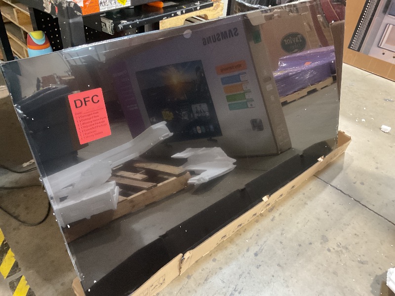 Photo 1 of *** MAJOR DAMAGE/USE FOR PARTS ONLY***Samsung 75-Inch Class Crystal UHD U8000F 4K Smart TV (2025 Model) Endless Free Content, Crystal Processor, MetalStream Design, Knox Security, Alexa Built-in