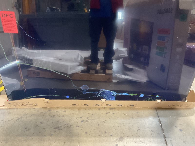 Photo 1 of *** MAJOR DAMAGE/USE FOR PARTS ONLY***Samsung 75-Inch Class Crystal UHD U8000F 4K Smart TV (2025 Model) Endless Free Content, Crystal Processor, MetalStream Design, Knox Security, Alexa Built-in