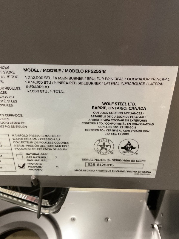 Photo 1 of *** MINOR DAMAGE/MISSING MULTIPLE PARTS***Napoleon Rogue 425 Propane Gas Grill with Range Side Burner, Black, 3 Stainless Steel Main Burners, Durable Grilling Power
