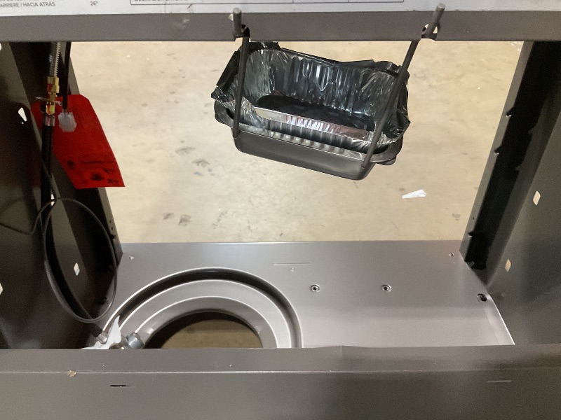 Photo 1 of *** MINOR DAMAGE/MISSING MULTIPLE PARTS***Napoleon Rogue 425 Propane Gas Grill with Range Side Burner, Black, 3 Stainless Steel Main Burners, Durable Grilling Power
