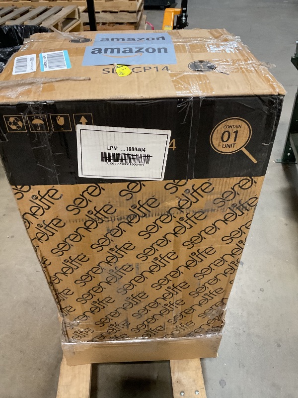 Photo 1 of *** USED/UNKNOWN MISSING PARTS OR HARDWARE***SereneLife Portable Air Conditioner 14000 BTU, 3-in-1 Compact Standing Air Conditioner for Room Up to 500 Sq. Ft., Touch Control Panel, High Efficiency CEER 7.22 and Auto Mode for Easy Operation