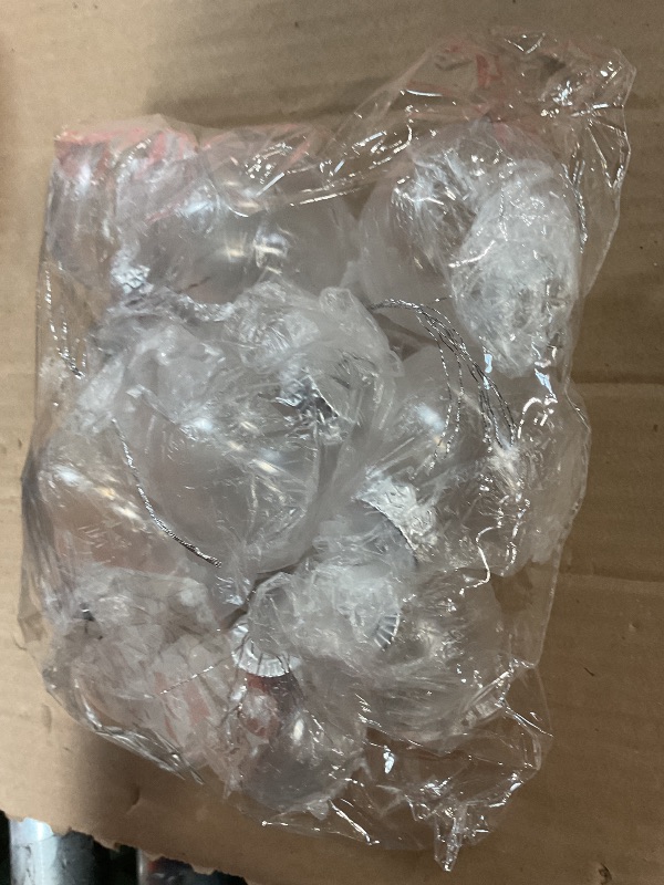 Photo 1 of 12 Pcs Christmas Ball Ornaments 2.36" Clear Plastic Fillable Ornament Balls DIY Hanging Ball Ornament Set for Christmas Holiday (60mm)