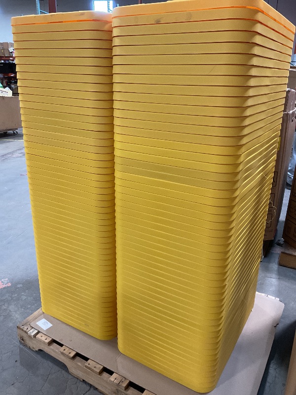 Photo 1 of *LIDS ONLY* 27 Gallon Stackable Storage Tote Lids 100 count