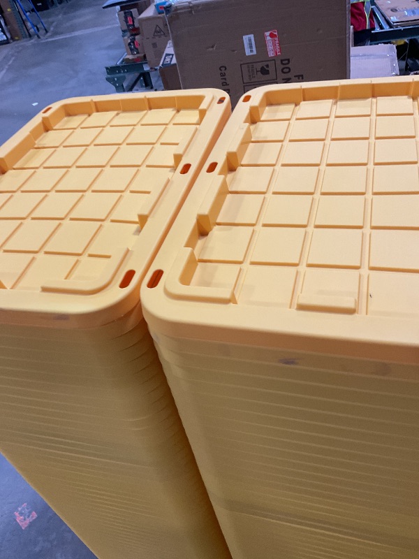 Photo 1 of *LIDS ONLY* 27 Gallon Stackable Storage Tote Lids 100 count