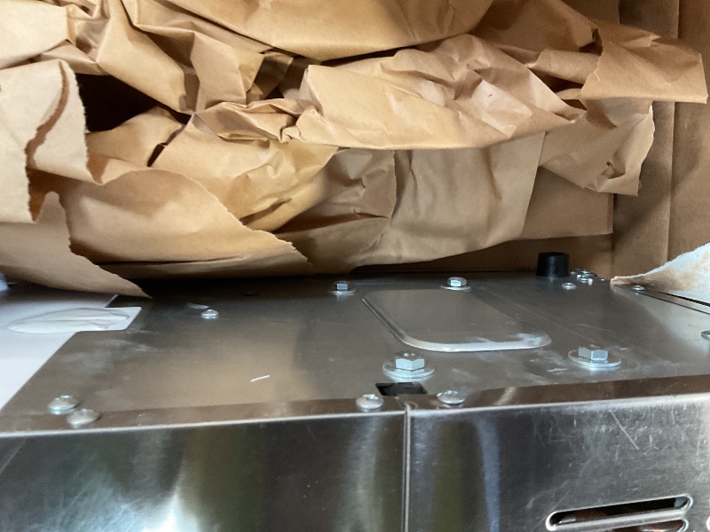 Photo 1 of ** FOR PARTS**  Aeitto Nugget Ice Maker Countertop, 55lbs/Day, Rapid Ice Release in 5 Mins, Large Capacity Chewable Ice Maker, Self-Cleaning with Stainless Steel Housing Ice Machine for Home Office and Party, Silver