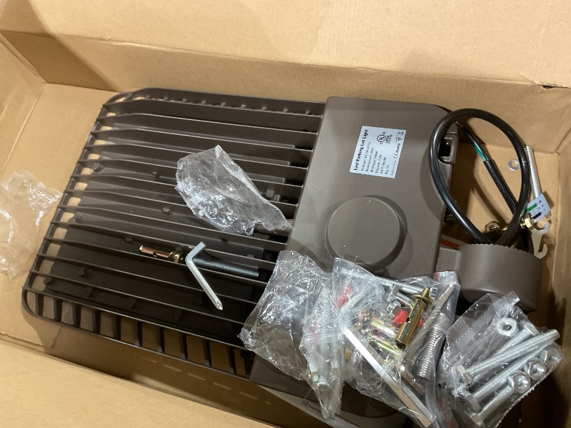 View 2 of 240W LED Parking Lot Light 60000Lm 6000K Street Light Dusk to Dawn Photocell IP65 Waterproof Commercial Outdoor Lighting 11 Years Lifespan for Parking Street Roadway Yard Warehouse Garage 3 Pack