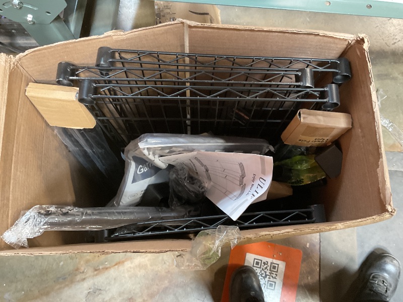 Photo 1 of ***missing parts  Ulif E12C Heavy Duty Closet Organizer System?Freestanding Clothing Racks for Hanging Clothes?Adjustable Garment Rack 71" W x 16" D x 76.5" H Hold 960 lbs?Black Clothing Rack with Grey Dustproof Cover