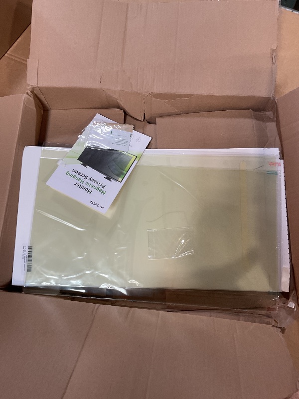 Photo 1 of [2 Pack] Magnetic Hanging 24 Inch Computer Anti Blue Light Screen Protector for 16:9 Aspect Ratio Widescreen Monitor, Eye Protection Anti-Glare Light LED PC Screen Protector, Removable 24 in Protective Film