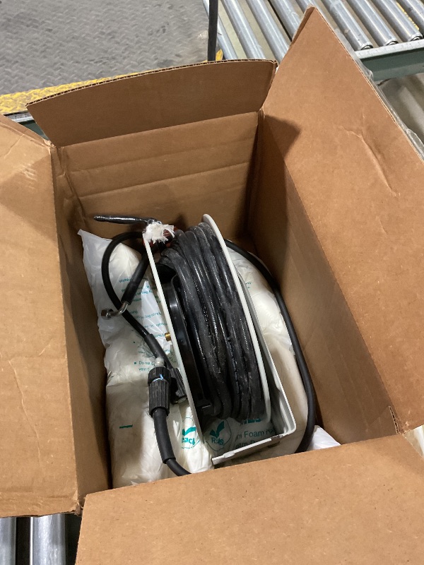 Photo 1 of **MISSING ATTACHMENTS**Giraffe Tools Pressure Washer Hose Reel with 65ft Replaceable Hose, Power Washer Retractable Hose Reel, Heavy Duty, Wall/Floor Mounted, 3200 PSI