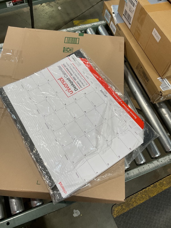 Photo 1 of 2025 Desk Calendar 2025 with Hanging Holes - Tear Off Design - Extra Large 22" x 17" - 12 Months January to December 2025 Daily Wall Planner, 2025 Wall Calendar for Scheduling & Planning - 3 Pack