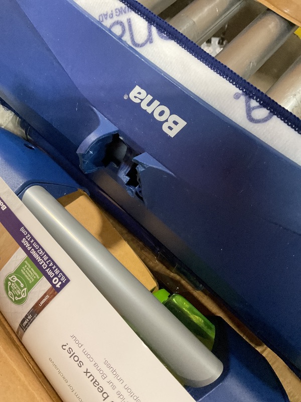 Photo 1 of **BROKEN PIECE SEEN IN PHOTO**Bona Premium Motion Multi-Surface Floor Spray Mop - Includes Multi-Surface Floor Cleaning Solution and Machine Washable Microfiber Cleaning Pad - for Stone, Tile, Laminate, and Vinyl Floors