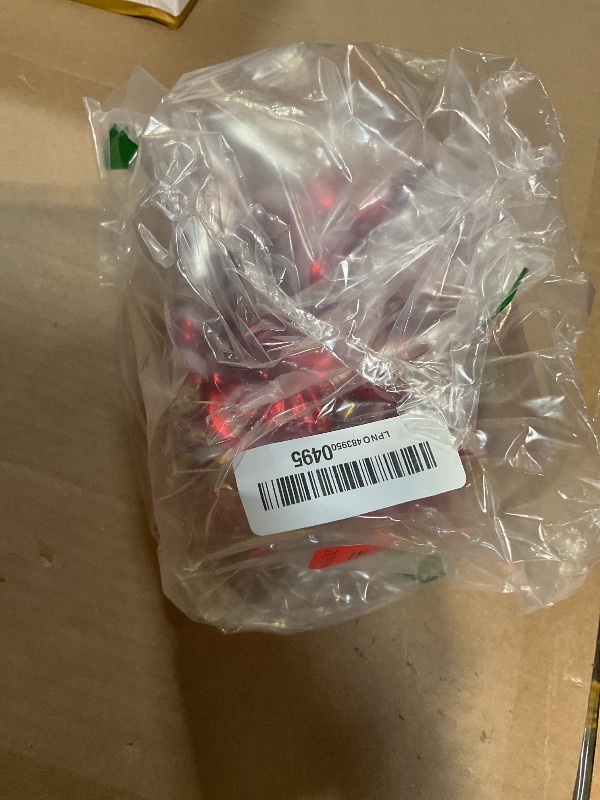 Photo 1 of **SHOWS SIGNS OF HEAVY USAGE (SCRATCHES)*** AWHETIE 28 Pcs Candy Cane Ornaments for Christmas Tree Decoraions,Candy Cane Christmas Decorations,Plastic Peppermint Ornaments for Tree Party Hanging Decor Holiday Red and White Decoration (Red)