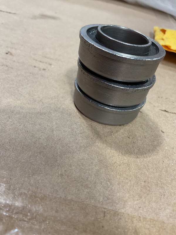 Photo 1 of * THREE ONLY, SEE SECOND PHOTO, ADDITIONALLY SEE THIRD PHOTO FOR CLOSE UP OF QUALITY  * (4-Pack) 3/4" Bearings Carbon Steel - ID 3/4" x OD 1-3/8" Applicable Lawn Mower, Wheelbarrows, Carts and Hand Trucks Wheel Bearings Replacement