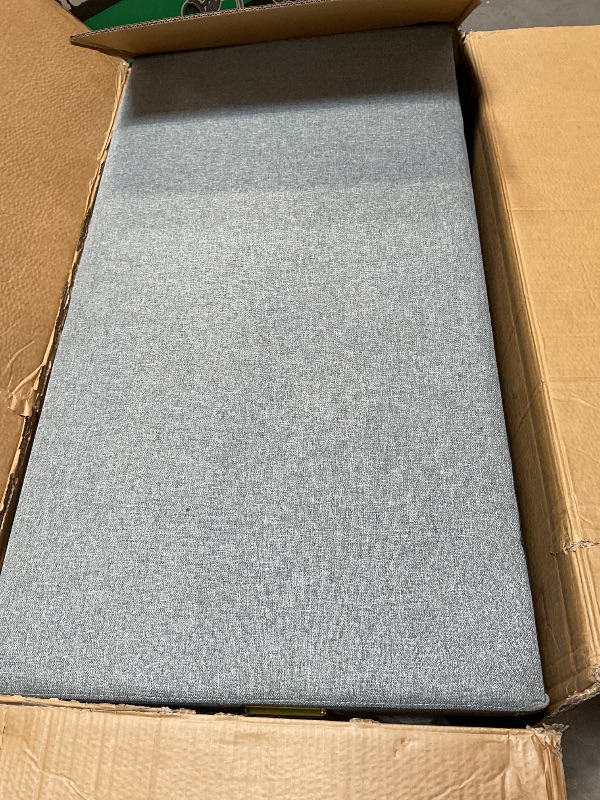 Photo 1 of *** BOX B ONE ONLY***HONBAY Modular Sectional Sleeper Sofa with Pull Out Bed, Chenille L Shaped Couch with Storage Seats, Convertible Sectional Couches for Living Room, Bluish Grey