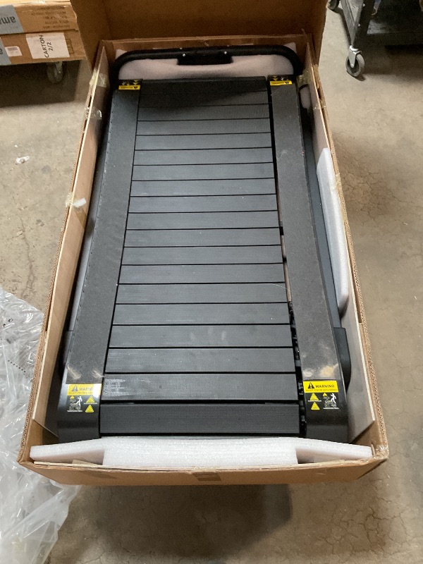 Photo 1 of *** USED/MINOR DAMAGE***ERGOLIFE Curved Treadmill with Non-Electric Motorized, 2-in-1 Folding Treadmill with APP for Home Workout, Compact Manual Walking Pad, Office Running Machine with LCD Display