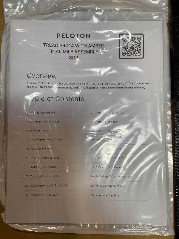 Photo 1 of *** BOX ONE OF TWO ONLY***Peloton Cross Training Tread, Treadmill for Running, Walking, and Hiking with Manual or Auto-Incline Options and Immersive 24” HD Touchscreen, Exercise Equipment for Home Cardio and Strength Workouts