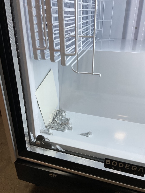Photo 1 of *** MINOR DAMAGE/UNKNOWN MISSING HARDWARE ***BODEGACOOLER Commercial Beverage Refrigerator with Glass Door,12.5 Cu.Ft Commercial Drink Refrigerator,Upright Large Display Merchandiser Beverage Bar Cooler with Soft LED Light,Adjustable Shelves