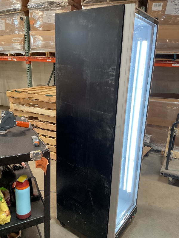 Photo 1 of *** MINOR DAMAGE/UNKNOWN MISSING HARDWARE ***BODEGACOOLER Commercial Beverage Refrigerator with Glass Door,12.5 Cu.Ft Commercial Drink Refrigerator,Upright Large Display Merchandiser Beverage Bar Cooler with Soft LED Light,Adjustable Shelves